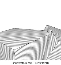abstract lines, 3d architecture