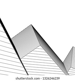 abstract lines, 3d architecture