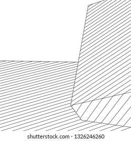 abstract lines, 3d architecture