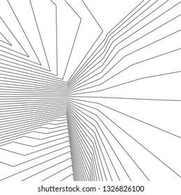 abstract lines, 3d architecture