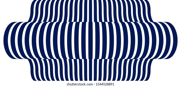 Abstract lines in 3D dimensional perspective abstract vector background, cool funky design layout, 70s retro template.