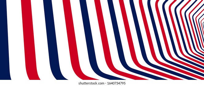 Abstract lines in 3D dimensional perspective abstract vector background, cool funky design layout, 70s retro template.