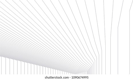 abstract lines 3d structure