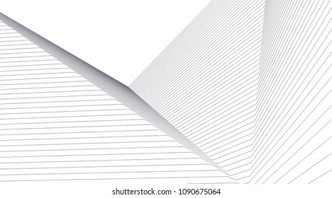 abstract lines 3d structure