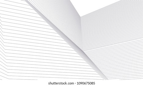 abstract lines 3d structure