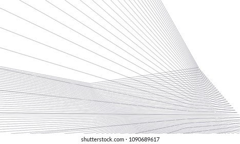 abstract lines 3d structure