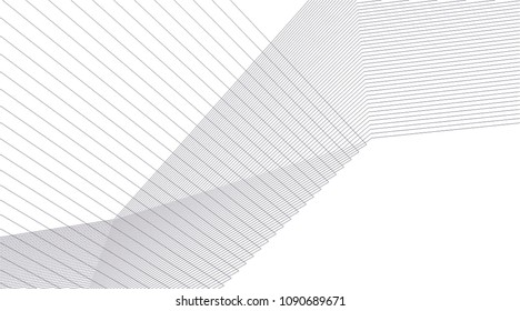 abstract lines 3d structure