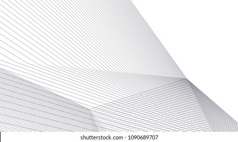 abstract lines 3d structure