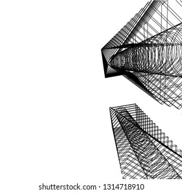 abstract lines, architecture background