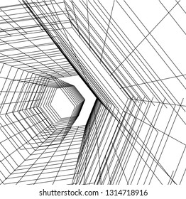 abstract lines, architecture background