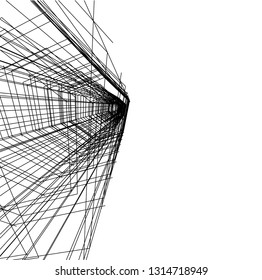 abstract lines, architecture background