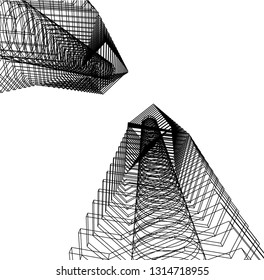 abstract lines, architecture background