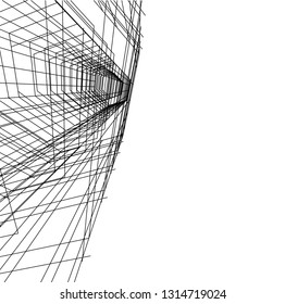 abstract lines, architecture background