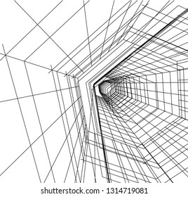abstract lines, architecture background
