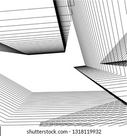 abstract lines, architecture background