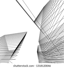 abstract lines, architecture background
