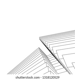 abstract lines, architecture background