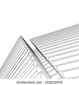 abstract lines, architecture background