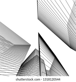 abstract lines, architecture background