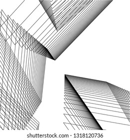 abstract lines, architecture background