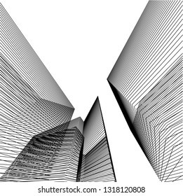 abstract lines, architecture background