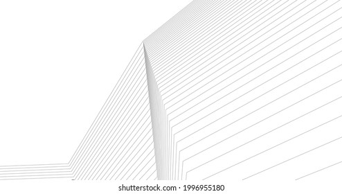 abstrakte Linien, Architektur, digitaler Hintergrund 