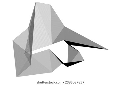 Abstract lines. Architecture geometric background.