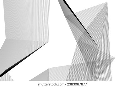Abstract lines. Architecture geometric background.