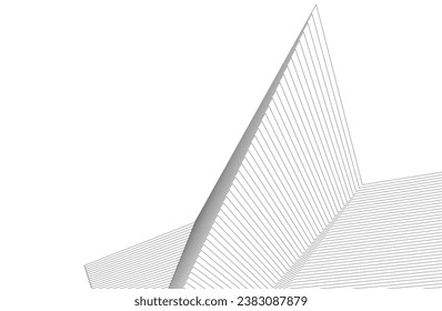 Líneas abstractas. Fondo geométrico de la arquitectura.