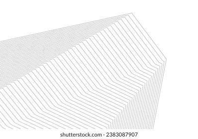 Abstrakte Linien. Architektur, geometrischer Hintergrund.