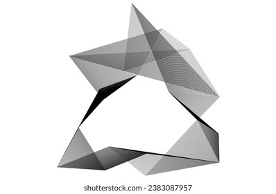 Abstract lines. Architecture geometric background.