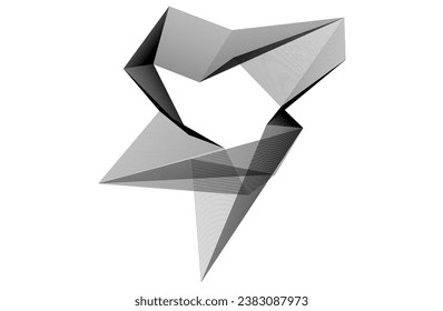 Abstrakte Linien. Architektur, geometrischer Hintergrund.