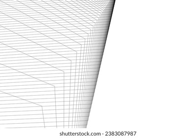 Abstract lines. Architecture geometric background.