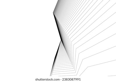 Abstract lines. Architecture geometric background.