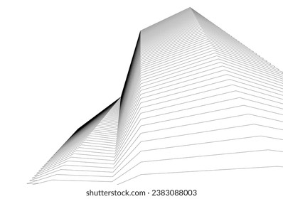 Abstract lines. Architecture geometric background.