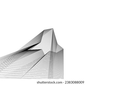 Abstract lines. Architecture geometric background.