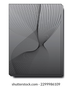abstract lines art. Can be used as a presentation background, or to express your ideas. vector EPS 10