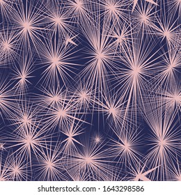 Abstract lines in art Deco style, vector graphics in pink and blue