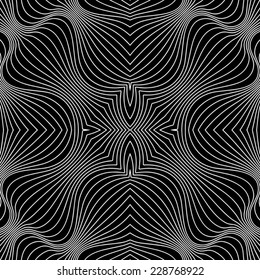Abstract lines art pattern, Vector repeating texture with stylized digital effect. Seamless pattern can be used for web page background, surface textures.