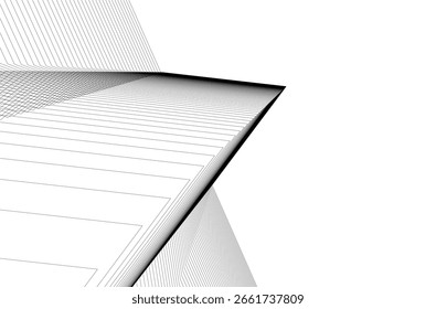 Abstract lines background 3d drawing