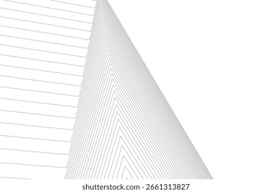 Abstract lines background 3d rendering