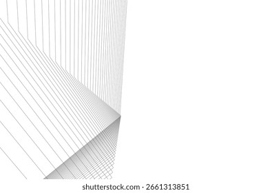 Abstract lines background 3d rendering