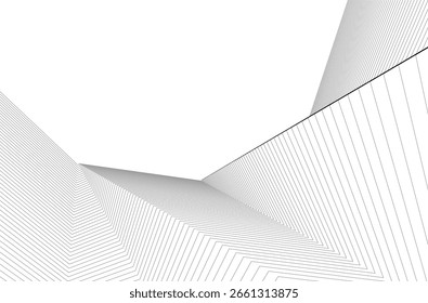 Abstract lines background 3d rendering