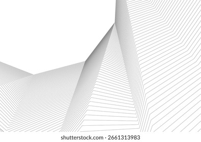 Abstract lines background 3d rendering