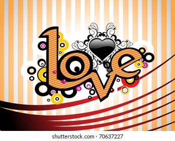 abstract lines background with artistic love
