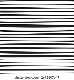 Abstrakte Linien, Hintergrund. Schwarz-weiße Streifen. Minimalistische Vektorgrafik. Horizontales Musterdesign. EPS 10.