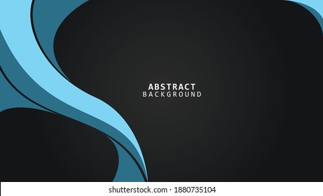 Abstract Lines background and Blue light with abstract color modern technology 