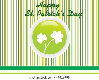 abstract lines background with clover pattern button