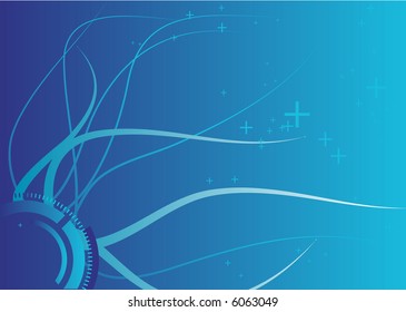 abstract lines background  -  composition of curved lines--great for backgrounds, or layering over other images
