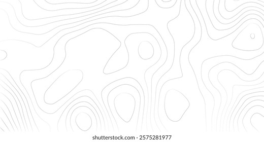 Abstract lines background. Contour maps. Topo contour map on white background. Abstract background with waves Geographic mountain relief.